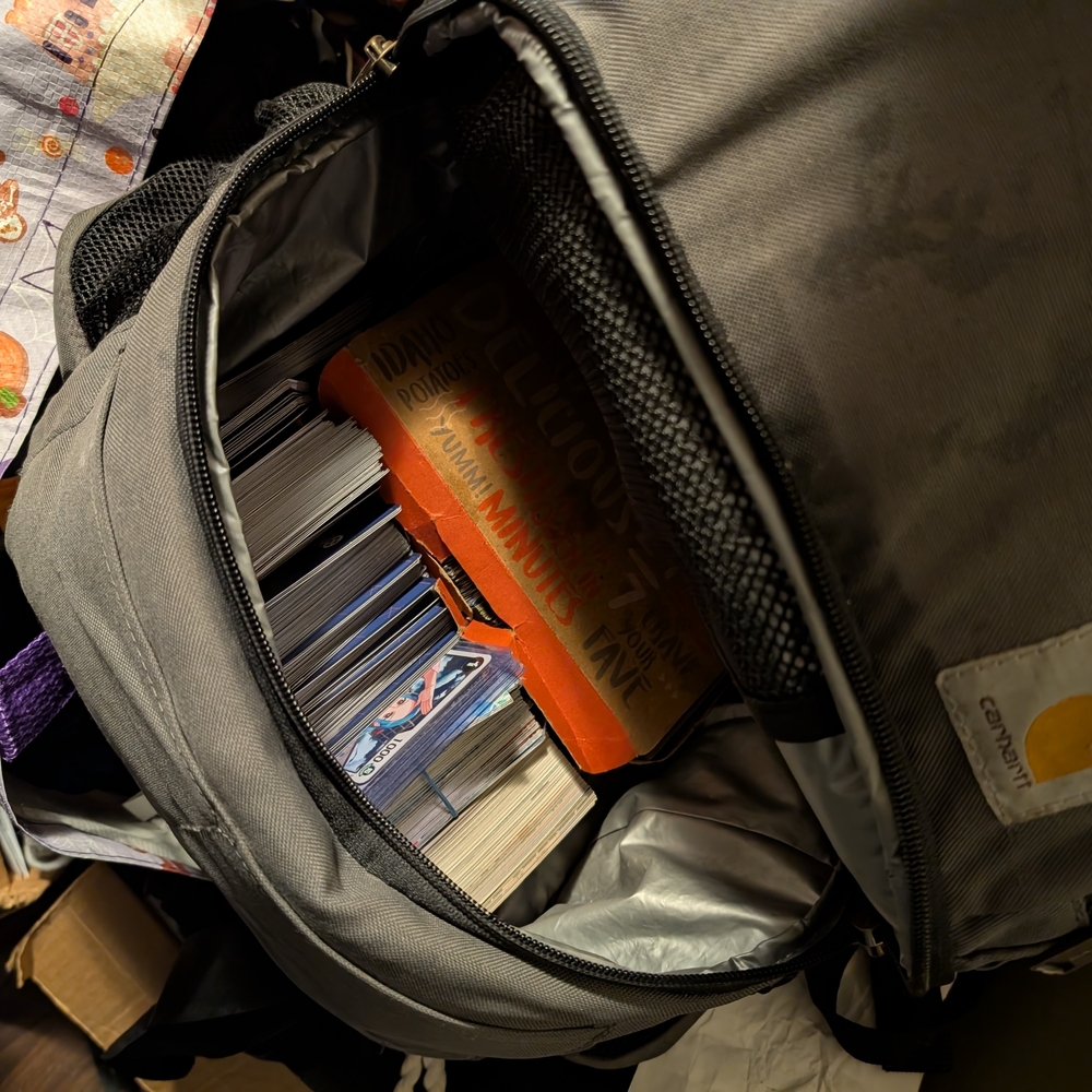 Gray Canvas Backpack - Picture 3 of 5